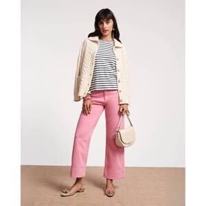 NEW FRANCES VALENTINE smarty cuffed jeans in pink